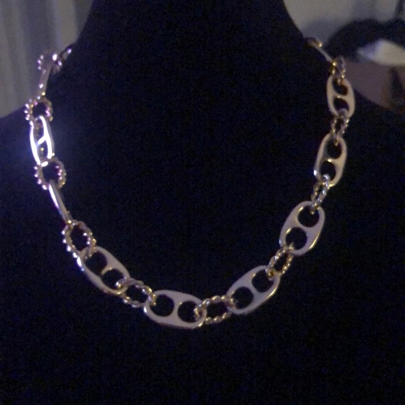 Retro chain necklace gold vermeil - Picture 2 of 3